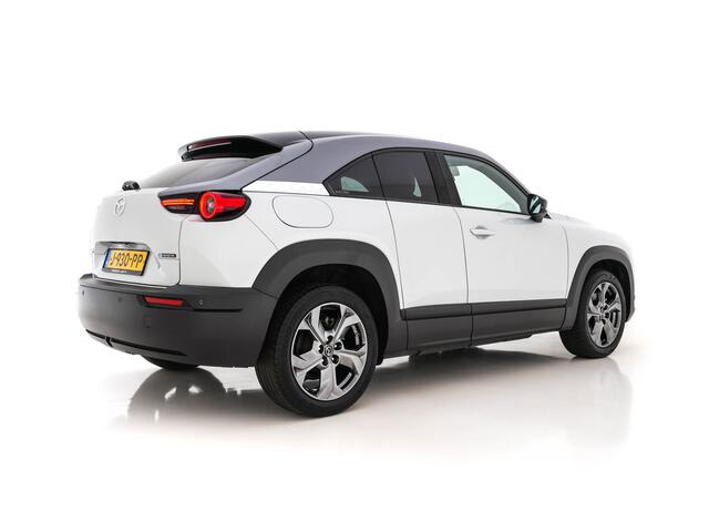 Mazda MX-30 e-SkyActiv 145 First Edition 36 kWh (INCL-BTW) *ADAPT.-CRUISE | HEAD-UP | FULL-LED | NAVI-FULLMAP | LEDER-MICROFIBRE | CCS-FASTLOADER | KEYLESS | BLIND-SPOT |CAMERA | DIGI-COCKPIT | MEMORY-PACK | SHIFT-PADDLES | ...