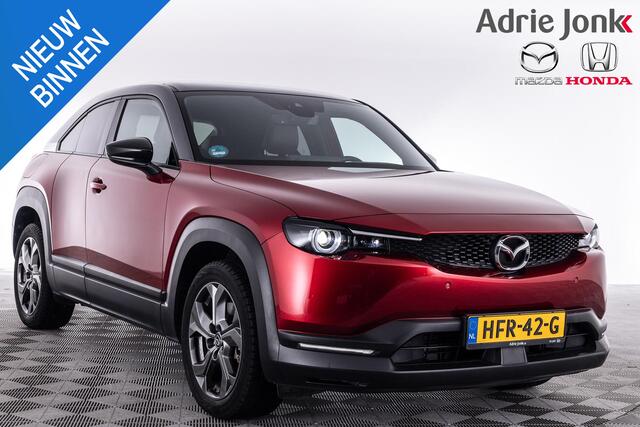 Mazda MX-30 e-SkyActiv 145 Advantage 36 kWh | AUTOMAAT | APPLE CARPLAY | ALL SEASONBANDEN | DODEHOEK DETECTIE | HEAD UP | 18 INCH LM | * BIJTELLING 12 % T/M 11-2026 |