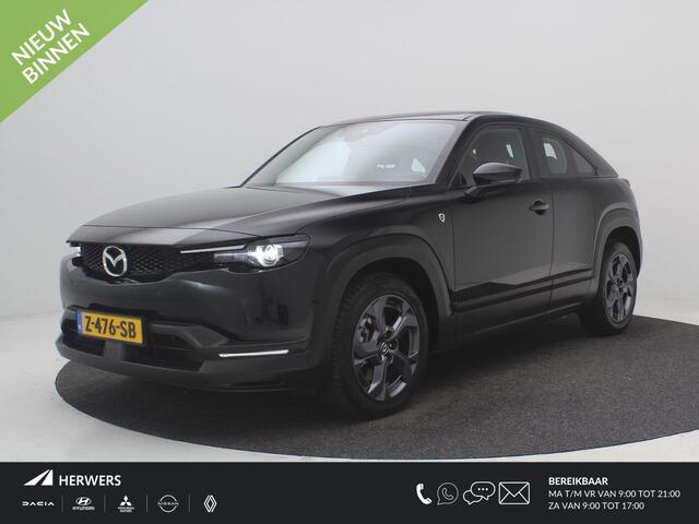 Mazda MX-30 e-SkyActiv R-EV 170 Exclusive-line AUTOMAAT / Plug-in-Hybride / 1ste Eigenaar / Historie aanwezig / HUD Display / Adaptieve Cruise Control / All seasonbanden / Navigatie / Stoel & Stuurwiel verwarming / Full Option /