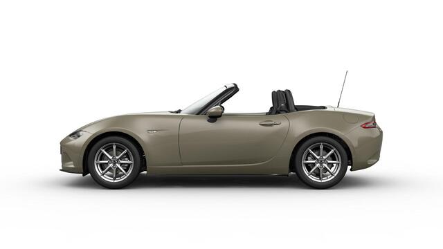 Mazda MX-5 Roadster Skyactiv-G 132 6MT Exclusive-Line | 16-inch lichtmetalen velgen in Black Metallic (Skyactiv-G 132) | 16-inch lichtmetalen velgen in Bright Dark (Skyactiv-G 132) | 17-inch lichtmetalen velgen in Machining (Skyactiv-G 184)