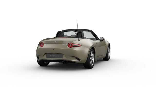 Mazda MX-5 Roadster Skyactiv-G 132 6MT Exclusive-Line | 16-inch lichtmetalen velgen in Black Metallic (Skyactiv-G 132) | 16-inch lichtmetalen velgen in Bright Dark (Skyactiv-G 132) | 17-inch lichtmetalen velgen in Machining (Skyactiv-G 184)