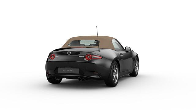 Mazda MX-5 Roadster Skyactiv-G 132 6MT Kazari | 16-inch lichtmetalen velgen in Black Metallic (Skyactiv-G 132) | 16-inch lichtmetalen velgen in Bright Dark (Skyactiv-G 132) | 17-inch lichtmetalen velgen in Machining (Skyactiv-G 184)