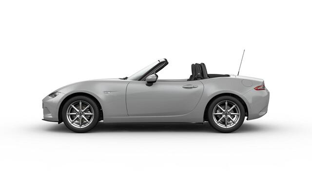 Mazda MX-5 Roadster Skyactiv-G 132 6MT Exclusive-Line | 16-inch lichtmetalen velgen in Black Metallic (Skyactiv-G 132) | 16-inch lichtmetalen velgen in Bright Dark (Skyactiv-G 132) | 17-inch lichtmetalen velgen in Machining (Skyactiv-G 184)