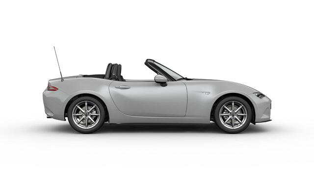 Mazda MX-5 Roadster Skyactiv-G 132 6MT Exclusive-Line | 16-inch lichtmetalen velgen in Black Metallic (Skyactiv-G 132) | 16-inch lichtmetalen velgen in Bright Dark (Skyactiv-G 132) | 17-inch lichtmetalen velgen in Machining (Skyactiv-G 184)
