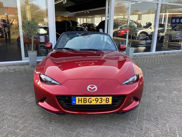 Mazda MX-5 1.5 SkyActiv-G 132 Exclusive-Line Netto deal rijklaar, Nieuwe Auto op kenteken 2025, Aanschaf voordeel, Leer, Elektr. A.Klep, Carplay/Android Auto.
