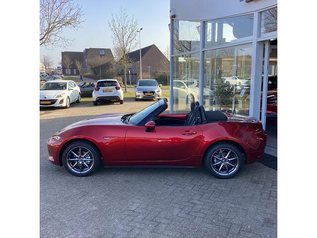 Mazda MX-5 1.5 SkyActiv-G 132 Exclusive-Line Netto deal rijklaar, Nieuwe Auto op kenteken 2025, Aanschaf voordeel, Leer, Elektr. A.Klep, Carplay/Android Auto.