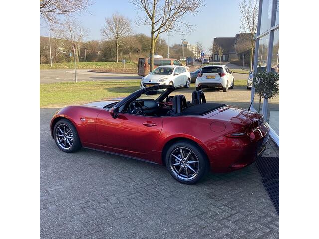 Mazda MX-5 1.5 SkyActiv-G 132 Exclusive-Line Netto deal rijklaar, Nieuwe Auto op kenteken 2025, Aanschaf voordeel, Leer, Elektr. A.Klep, Carplay/Android Auto.