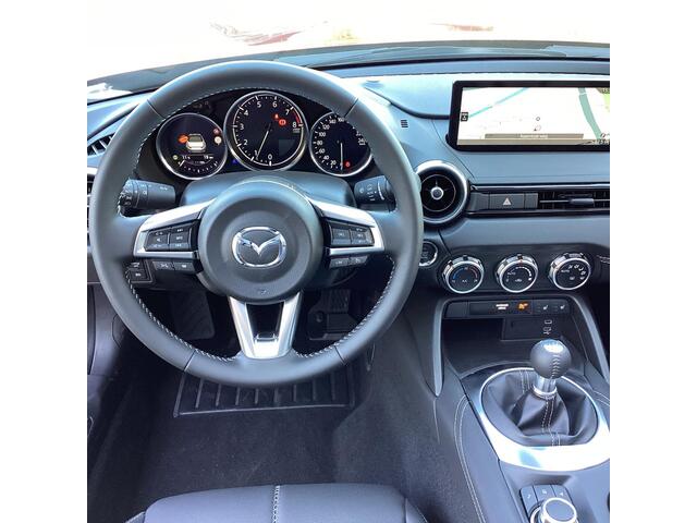 Mazda MX-5 1.5 SkyActiv-G 132 Exclusive-Line Netto deal rijklaar, Nieuwe Auto op kenteken 2025, Aanschaf voordeel, Leer, Elektr. A.Klep, Carplay/Android Auto.