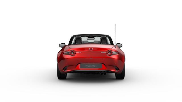 Mazda MX-5 Exclusive-Line | 16-inch lichtmetalen velgen in Bright Dark (Skyactiv-G 132) | 17-inch lichtmetalen velgen in Machining (Skyactiv-G 184) | 8-inch LCD-touchscreen kleurendisplay