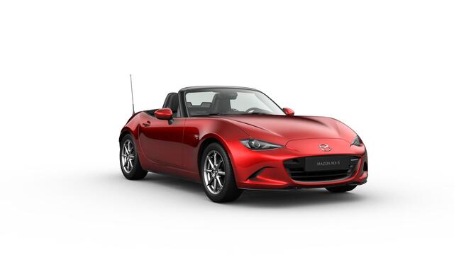 Mazda MX-5 Exclusive-Line | 16-inch lichtmetalen velgen in Bright Dark (Skyactiv-G 132) | 17-inch lichtmetalen velgen in Machining (Skyactiv-G 184) | 8-inch LCD-touchscreen kleurendisplay