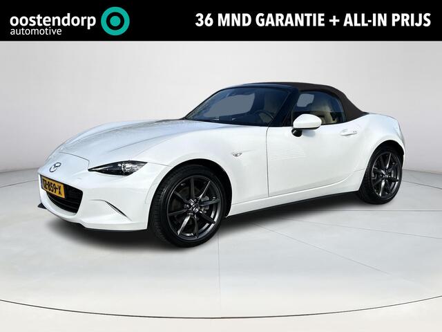Mazda MX-5 2.0 SkyActiv-G 184 Chairo |De Mazda MX-5 Chairo was een speciale uitvoering die in 2019 werd uitgebracht, Het betrof een gelimiteerde reeks| Navigatiesysteem|Bosse| Climate control|