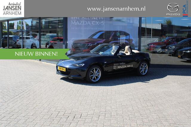 Mazda MX-5 1.5 SkyActiv-G 132 Kazari ,¤8.239,= demokorting Leder, Bose, Camera, Cruise, Clima, Navi, Stoelverwarming, LMV 16 Inch, PDC, BSM