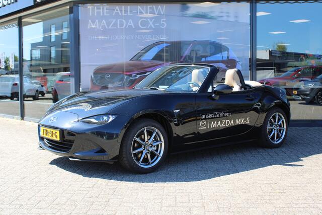 Mazda MX-5 1.5 SkyActiv-G 132 Kazari ,¤8.239,= demokorting Leder, Bose, Camera, Cruise, Clima, Navi, Stoelverwarming, LMV 16 Inch, PDC, BSM