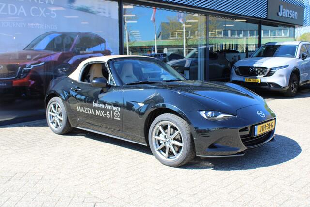 Mazda MX-5 1.5 SkyActiv-G 132 Kazari ,¤8.239,= demokorting Leder, Bose, Camera, Cruise, Clima, Navi, Stoelverwarming, LMV 16 Inch, PDC, BSM