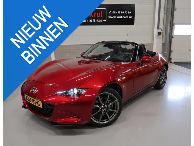 Mazda MX-5 2.0 SkyActiv-G 184 GT-M 184pk Rood metallic Bose 1e eigenaar Camera Leer Navigatie Airco Sportvelgen 17 inch Zeer nette staat Dealer onderhouden Lage km.stand LED