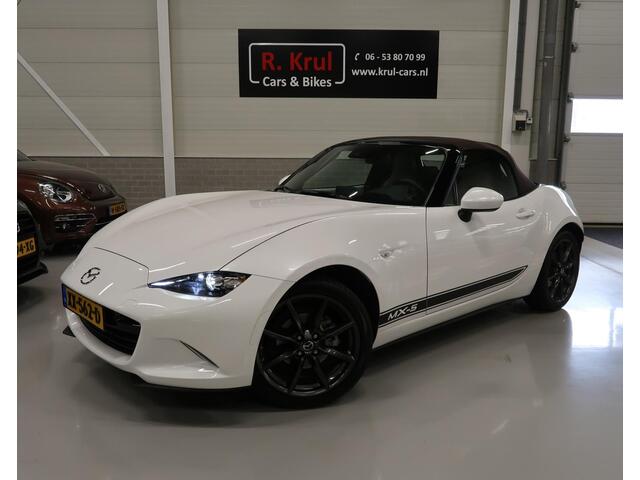 Mazda MX-5 1.5 SkyActiv-G 132 Chairo Bose Camera NL-auto Navigatie Sportuitlaat Leer Stoelverwarming NAP Boekjes aanwezig Lage km.stand