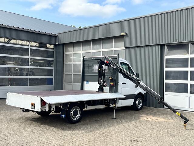 Mercedes-Benz 311 CDI Sprinter 2.2 366 Hiab 009 Laadkraan Airco Trekhaak 2000kg 3-Persoons Camera Ex gemeente Kraan Autolaadkraan Gereedschapskist Open laadbak Pick-up p-up Euro 6 ( EX gemeinde )