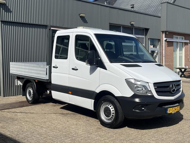 Mercedes-Benz 311 CDI Sprinter DC Bpm vrij Euro 6 Open laadbak Pick up Airco 7 persoons Trekhaak Camera Bakwagen P-up 1e eigenaar