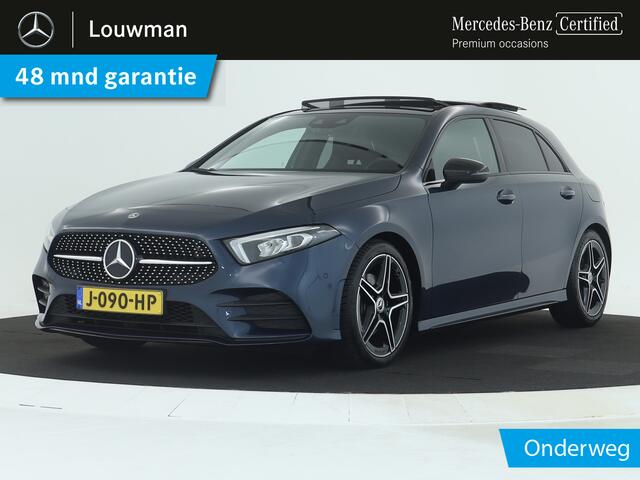 Mercedes-Benz A-KLASSE 180 AMG Nightpakket | Panoramadak | Stoelverwarming | Augmented Reality | LED Verlichting | Car Play | DAB | Inclusief 24 maanden MB Certified garantie voor Europa.