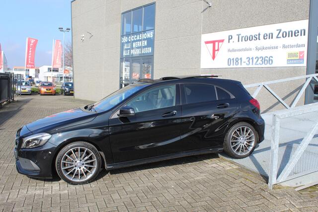 Mercedes-Benz A-KLASSE 250 AMG Automaat/Panoramadak/Navigatie/Cruise control/Apple Carplay/Parkeersensoren/Lederen bekleding/Parkeersoren rondom/Stoelverwarming/Inklapbare spiegels/Keyless/Led koplampen