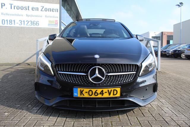Mercedes-Benz A-KLASSE 250 AMG Automaat/Panoramadak/Navigatie/Cruise control/Apple Carplay/Parkeersensoren/Lederen bekleding/Parkeersoren rondom/Stoelverwarming/Inklapbare spiegels/Keyless/Led koplampen