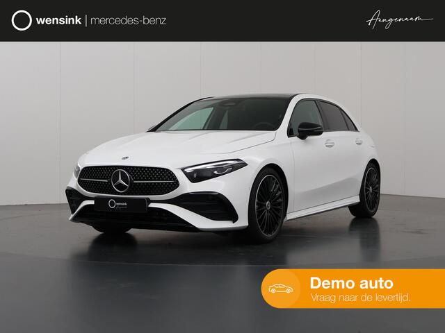 Mercedes-Benz A-KLASSE 180 Star Edition AMG Line | Night | Panoramadak | Sfeerverlichting | Multibeam LED | Parkeercamera | Stoelverwarming |