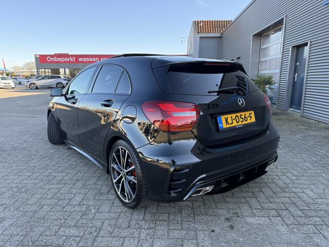Mercedes-Benz A-KLASSE A200 156 PK Automaat Motorsport Edition AMG-Line Panoramadak Carplay ABC Uitlaatklep met Afstandbediening Elek. Stoelverstelling Night Pakket