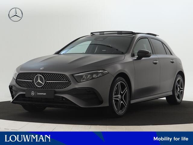 Mercedes-Benz A-KLASSE 250 e AMG Line LIMITED Edition | Trekhaak | Nightpakket | Parkeerpakket met achteruitrijcamera | Sfeerverlichting | Antidiefstalpakket URBAN GUARD PLUS | Extra USB-poorten | Verwarmde stoelen vooraan |