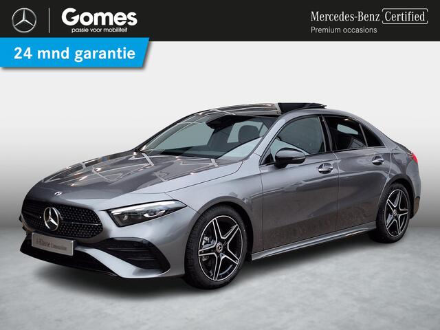 Mercedes-Benz A-KLASSE Limousine 180 Star Edition AMG Line | Night Pakket | Winter Pakket | Panoramadak | Dodehoekassistent | MULTIBEAM LED koplampen | Stoelverwarming | Stuurverwarming | Sfeerverlichting | Achteruitrijcamera | Showmodel