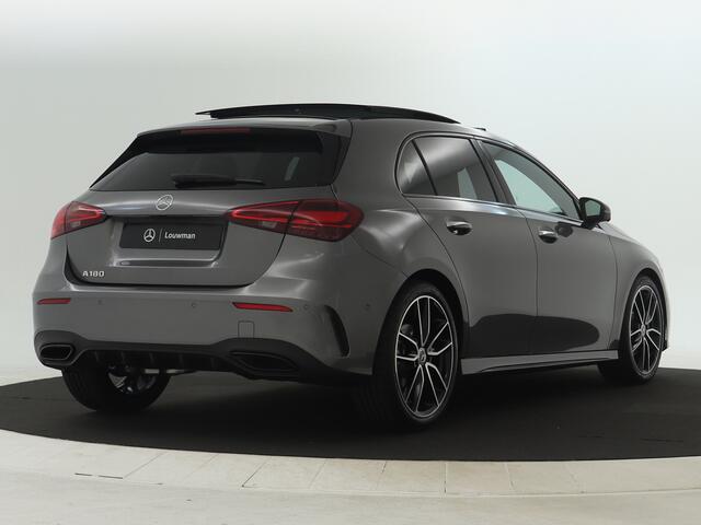 Mercedes-Benz A-KLASSE 180 Business Solution AMG | Nightpakket | Parkeerpakket met 360°-camera | Premium Plus pakket | Dodehoekassistent | Head-up display | Extra USB-poorten | Verwarmde stoelen vooraan | Spiegelpakket |