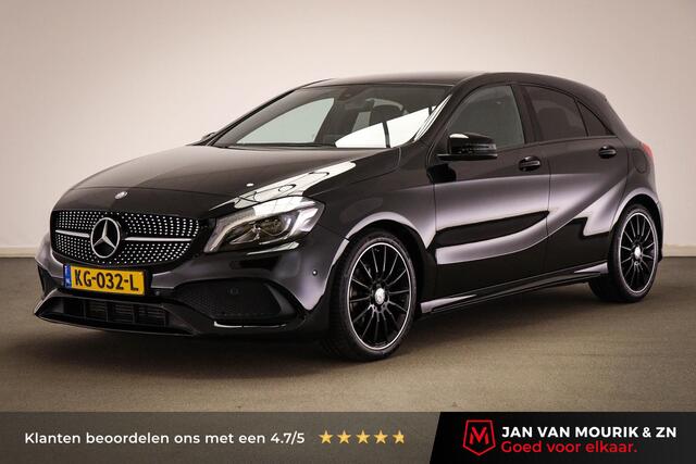 Mercedes-Benz A-KLASSE 180 AMG Night Edition Plus | LED | HALF LEDER | NAVIGATIE | PDC | 18"