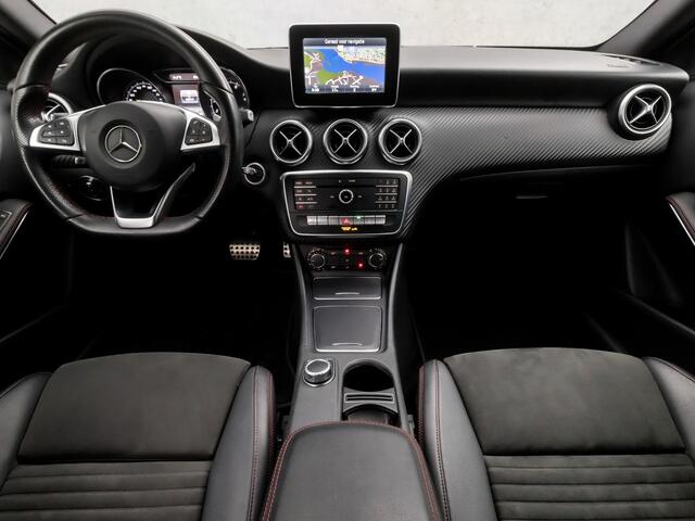 Mercedes-Benz A-KLASSE 180 AMG Sport Automaat (NAVIGATIE, CAMERA, LEDER/ALCANTARA, STOELVERWARMING, GETINT GLAS, SPORTSTOELEN, LED KOPLAMPEN, CRUISE, RODE STIKSELS, NIEUWE APK, NIEUWSTAAT)