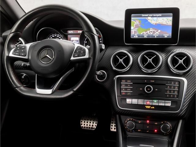 Mercedes-Benz A-KLASSE 180 AMG Sport Automaat (NAVIGATIE, CAMERA, LEDER/ALCANTARA, STOELVERWARMING, GETINT GLAS, SPORTSTOELEN, LED KOPLAMPEN, CRUISE, RODE STIKSELS, NIEUWE APK, NIEUWSTAAT)