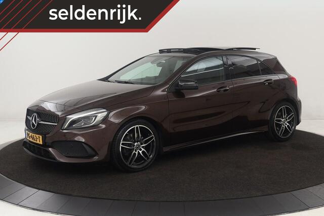 Mercedes-Benz A-KLASSE 160 AMG Night | Panoramadak | Camera | Full LED | Navigatie | Trekhaak | Cruise control | Park Assist | Airco | Half leder | Sportstoelen