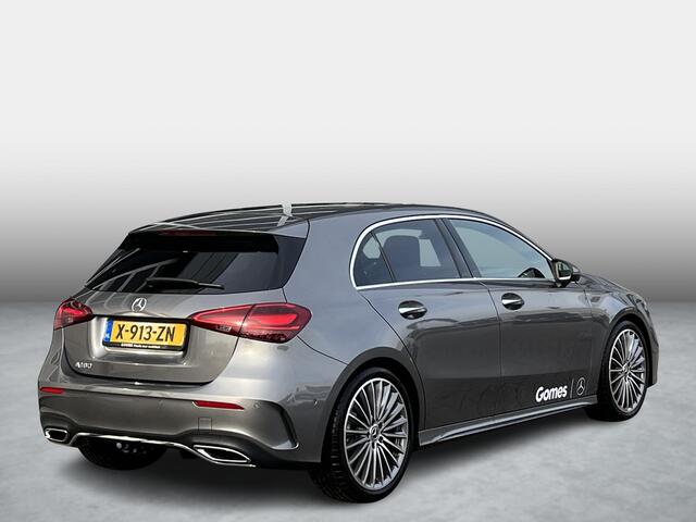 Mercedes-Benz A-KLASSE 180 AMG Line | Panoramadak | Trekhaak | MULTIBEAM LED Koplampen | Dodehoekassistent | Advanced Sound System | Apple CarPlay | Android Auto | Augmented Reality voor Navigatie | Donkergetint Glas Achter | Sfeerverlichting | Stoelverwarming