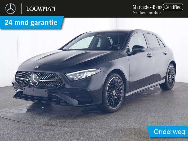 Mercedes-Benz A-KLASSE 250 e AMG Face Lift Plug-In Hybride AMG Line Advanced Plus | Night Pakket | Trekhaak Sfeerverlichting | Stuur en Stoelverwarming. Inclusief 24 maanden MB Certified garantie voor Europa.