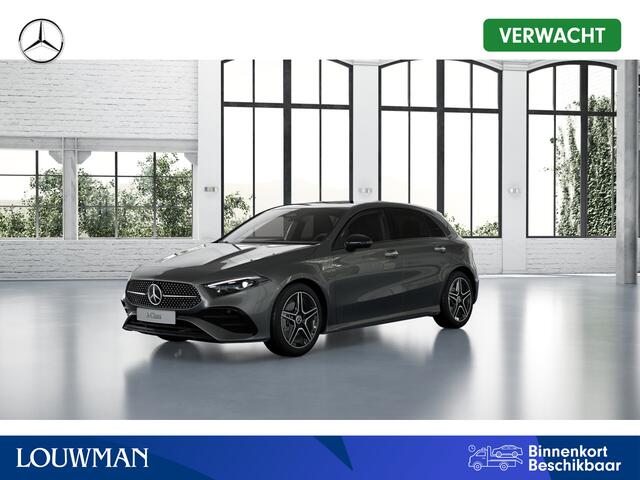 Mercedes-Benz A-KLASSE 180 Business Solution AMG | Nightpakket | Parkeerpakket met achteruitrijcamera | KEYLESS GO | Sfeerverlichting | MULTIBEAM LED | Extra USB-poorten | Verwarmde stoelen vooraan | Spiegelpakket |