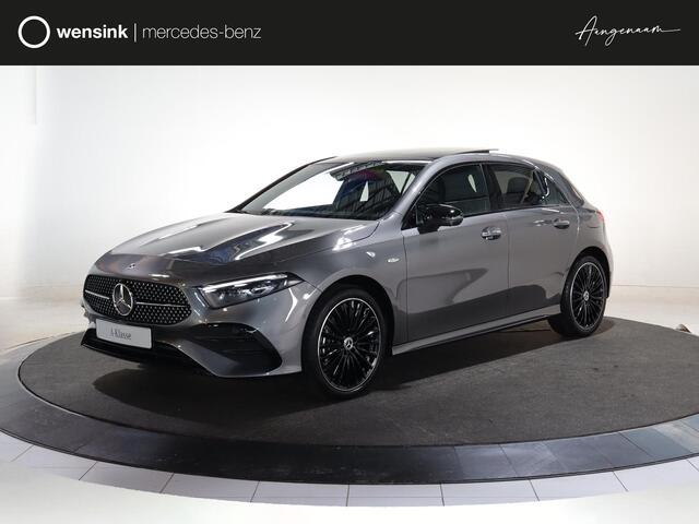 Mercedes-Benz A-KLASSE 250e Business Solution AMG | Dodehoekassistent | Panoramaschuifdak | 360°-camera | 19 inch AMG-velgen