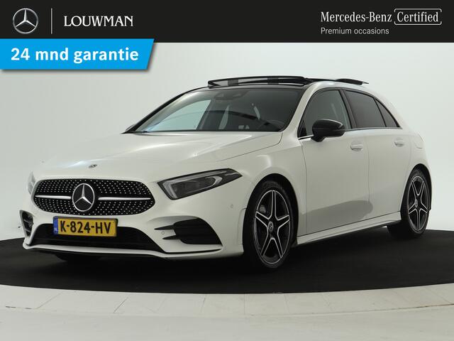 Mercedes-Benz A-KLASSE 180 Business Solution AMG AMG Line | Night Pakket | Panorama Schuif-Kanteldak | Sfeerverlichting. Inclusief 24 maanden MB Certified garantie voor Europa.