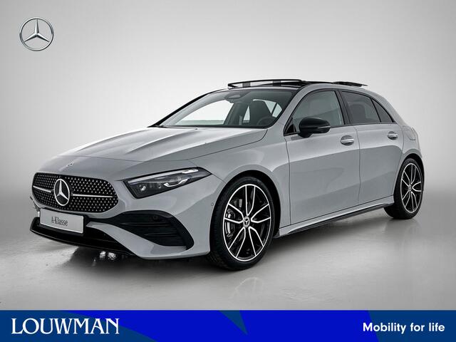 Mercedes-Benz A-KLASSE 180 Business Solution AMG | AMG Line Plus pakket | Panoramaschuifdak | Augmented Reality Navigation | MBUX interieurassistent | 360° camera | Voorstoelen met memory | Head-up display |