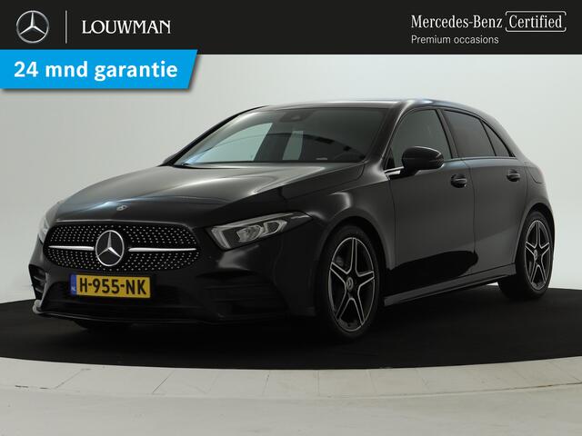Mercedes-Benz A-KLASSE 180 AMG-line | Night pakket | Thermotronic | Apple CarPlay | parkeersensoren en achter camera | Spiegelpakket | Inclusief 24 maanden MB Certified garantie voor Europa.