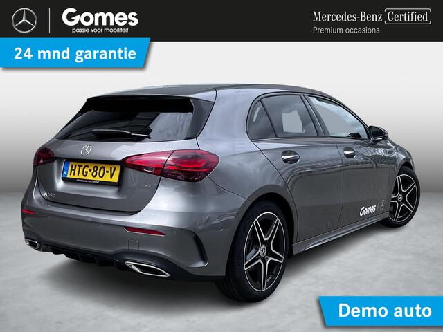 Mercedes-Benz A-KLASSE 180 Star Edition AMG | Night Pakket | Dodehoekassistent | Sierdelen Aluminium | Sfeerverlichting | Stoelverwarming | Parkeersensoren | Achteruitrijcamera | Elektrisch Inklapbare Buitenspiegels