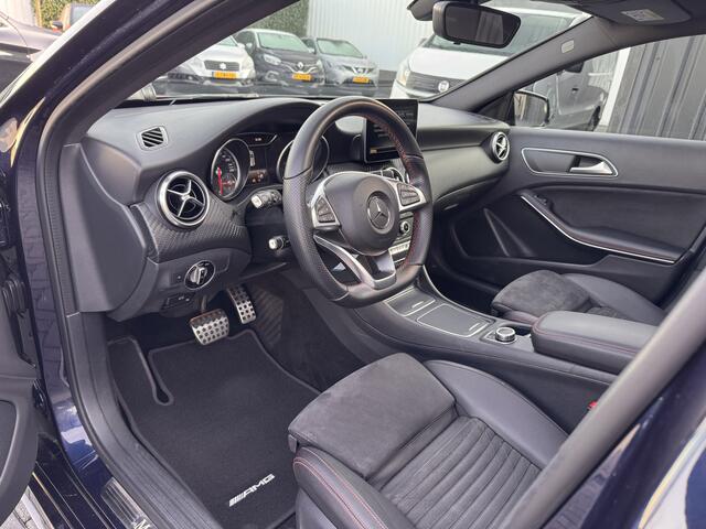 Mercedes-Benz A-KLASSE 180 AMG-Line | Scuifdak| Or.NL-auto-NAP | Automaat | Uniek! Canvasiet Blu