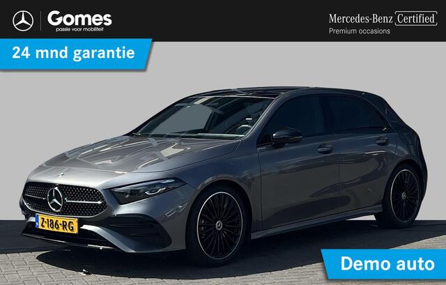 Mercedes-Benz A-KLASSE 200 AMG Line | Premium Pakket | Night Pakket | Panoramadak | MULTIBEAM LED Koplampen | Trekhaak | Dodehoekassistent | Advanced Sound System | Sfeerverlichting | Stoelverwarming | Achteruitrijcamera | Elektrisch Inklapbare Buitenspiegels