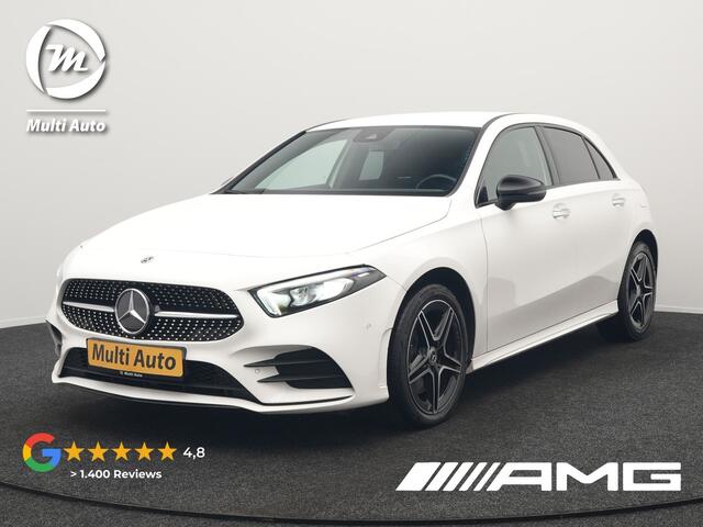 Mercedes-Benz A-KLASSE 250 e AMG Line Plug In Hybrid 218pk Dealer O.H. PHEV | Widescreen Navi | Camera | Alcantara Sportstoelen Verwarmd | Keyless | Sfeerverlichting | Cruise Control | Virtual | DAB | 18"L.M |