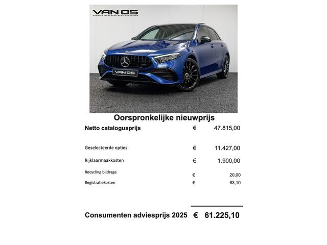 Mercedes-Benz A-KLASSE 250 e AMG Line | Pano | Memory | Keyless Go | Carplay
