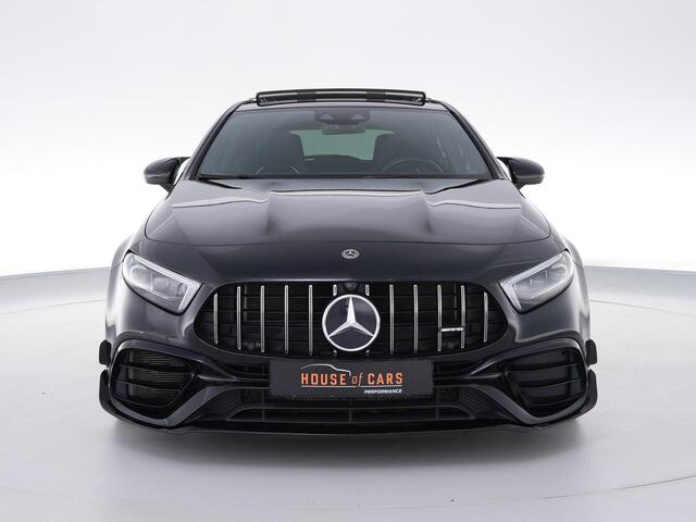 Mercedes-Benz A-KLASSE 45S AMG 485 pk 4MATIC+ Premium Plus |dealer onderhouden|Brabus verlagingsset|Milltek downpipe|schaalstoelen|panoramadak|Burmester|Aero pakket|memory|K&N luchtfilter|