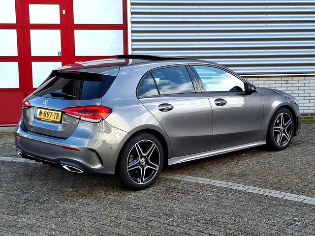 Mercedes-Benz A-KLASSE 180 Business Solution AMG | Panoramadak | Night pakket | Achteruitrijcamera | Memory pakket | Sfeerverlichting | Stoelverwarming | Multibeam LED | Keyless-GO