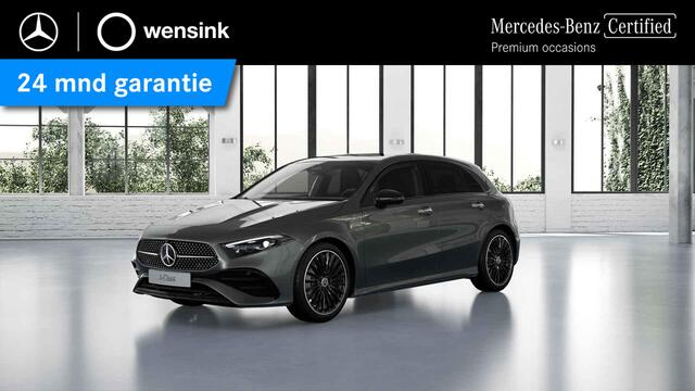 Mercedes-Benz A-KLASSE 180 Business Solution AMG | Panoramaschuifdak | Premium Plus | Nightpakket | 19"Multispaak AMG velgen | Stoelverwarming | 360° camera | Head-up display |