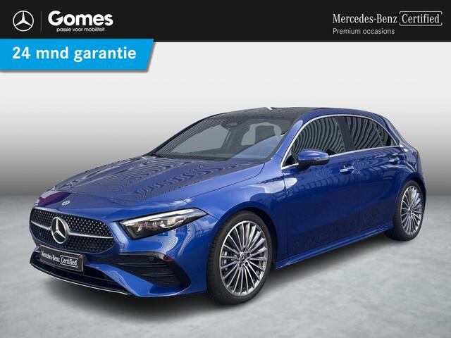 Mercedes-Benz A-KLASSE 180 Star Edition AMG | Panoramadak | Winter Pakket | Dodehoekassistent | MULTIBEAM LED Koplampen | Donkergetint Glas Achter | Stoelverwarming | Stuurverwarming | Sfeerverlichting | Elektrisch Inklapbare Buitenspiegels | Achteruitrijcamera | Parkeersensore